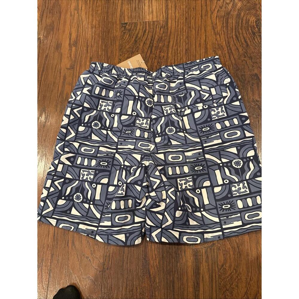NWT Men's PATAGONIA Baggies Longs 7" Shorts New Visions, New Navy Size S - Picture 5 of 6